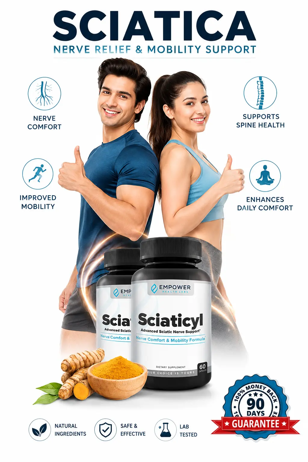 Sciaticyl advanced sciatic nerve comfort and mobility support supplement